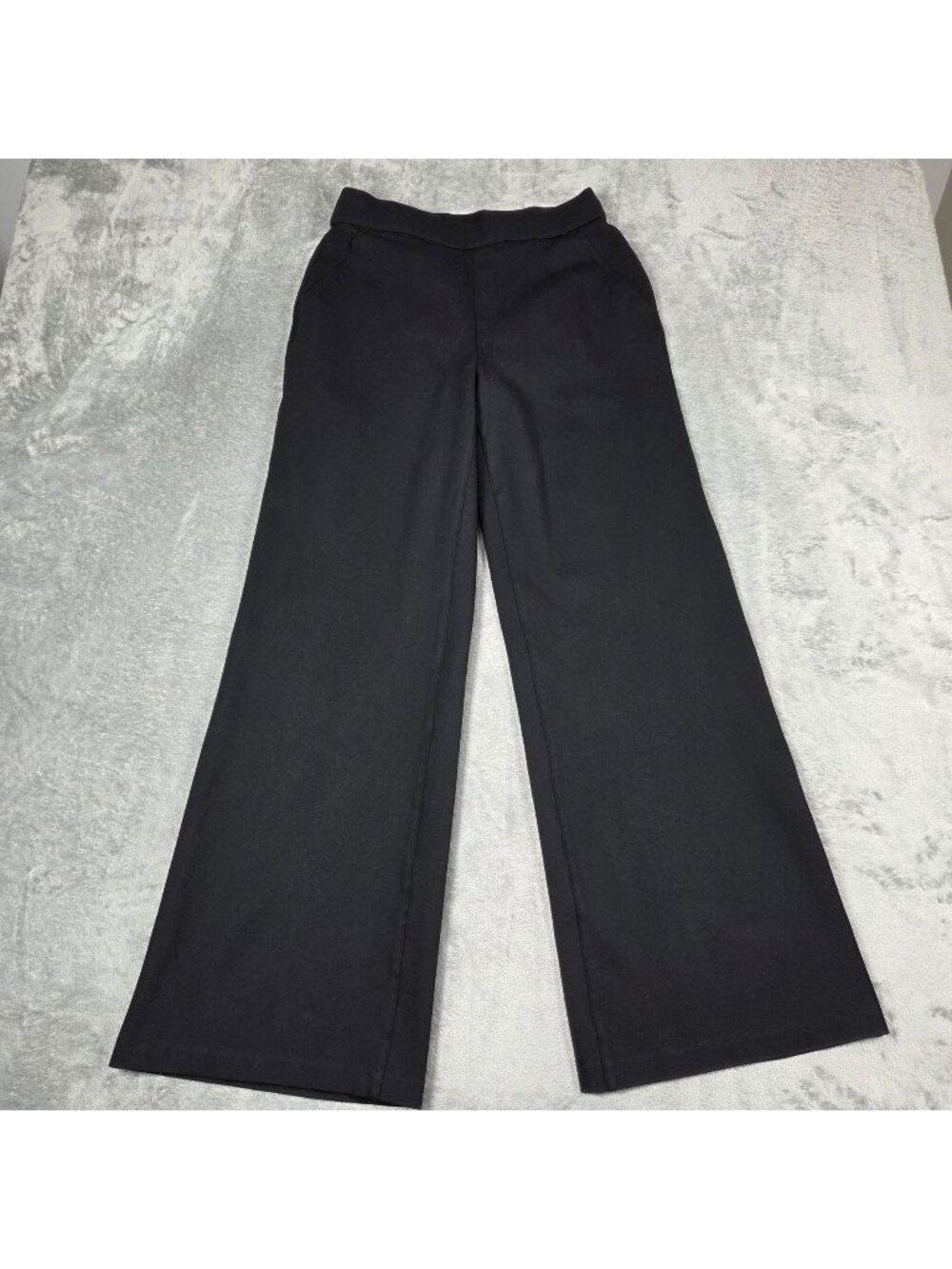 Spanx Pants Medium Black PerfectFit Ponte Wide Leg Trousers Career 20385R